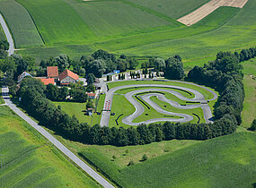 Das Gelände des Kartsportzentrums Rottal