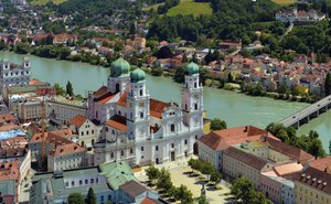Dreiflüssestadt Passau mit Dom St. Stephan