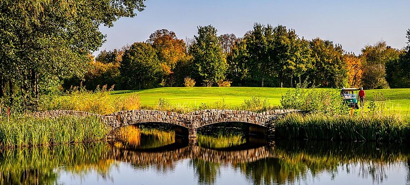 Herbstliche Stimmung am Beckenbauer Golf Course