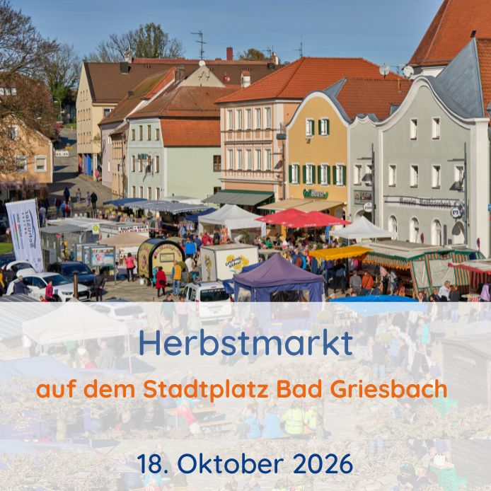 Herbstmarkt Bad Griesbach auf dem Stadtplatz Herbstmarkt Bad Griesbach auf dem Stadtplatz